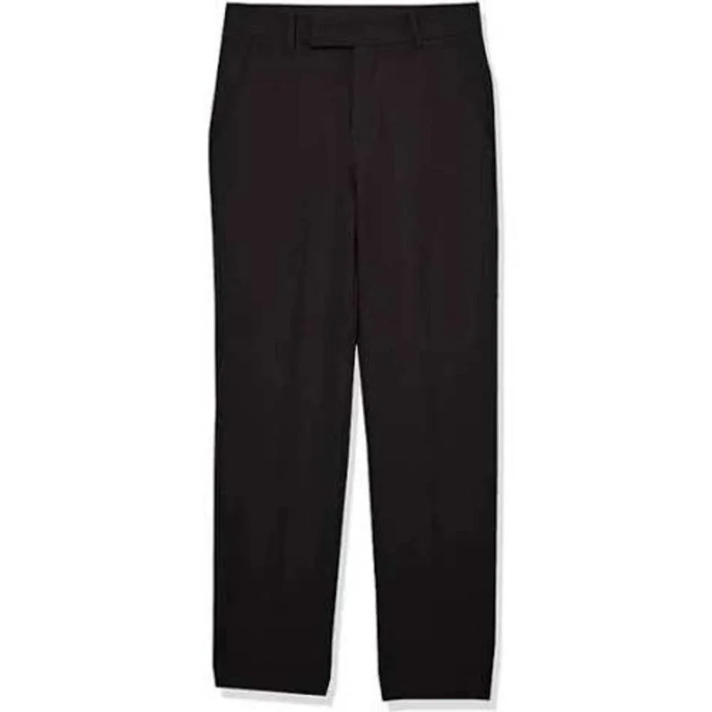 Calvin Klein Dress Pants Kids Size 12 Black Slim Fit Flat Front Stretch NWT